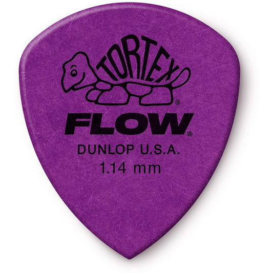 Dunlop 558 Tortex Flow Guitar Picks (12 Pack), 1.14mm