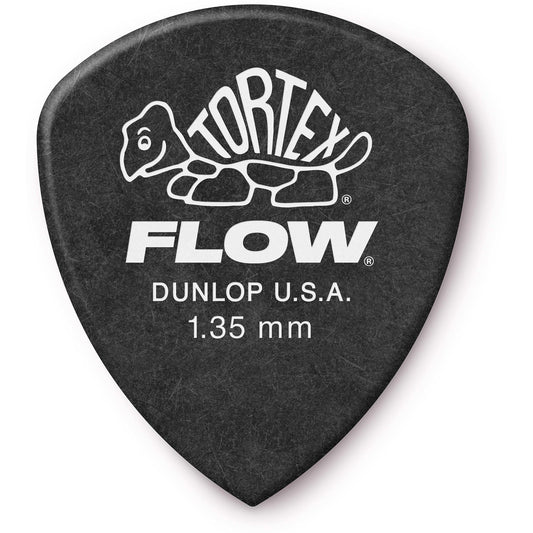 Dunlop 558 Tortex Flow Guitar Picks (12 Pack), 1.35mm