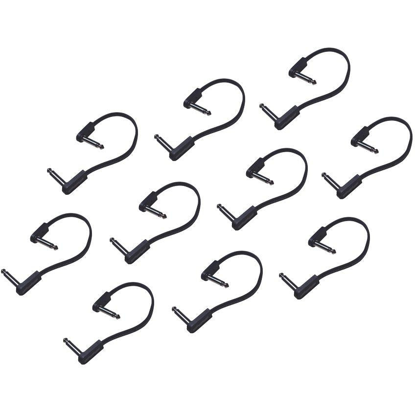 EBS PCF Deluxe Flat Patch Cable, 10-Pack, 18cm