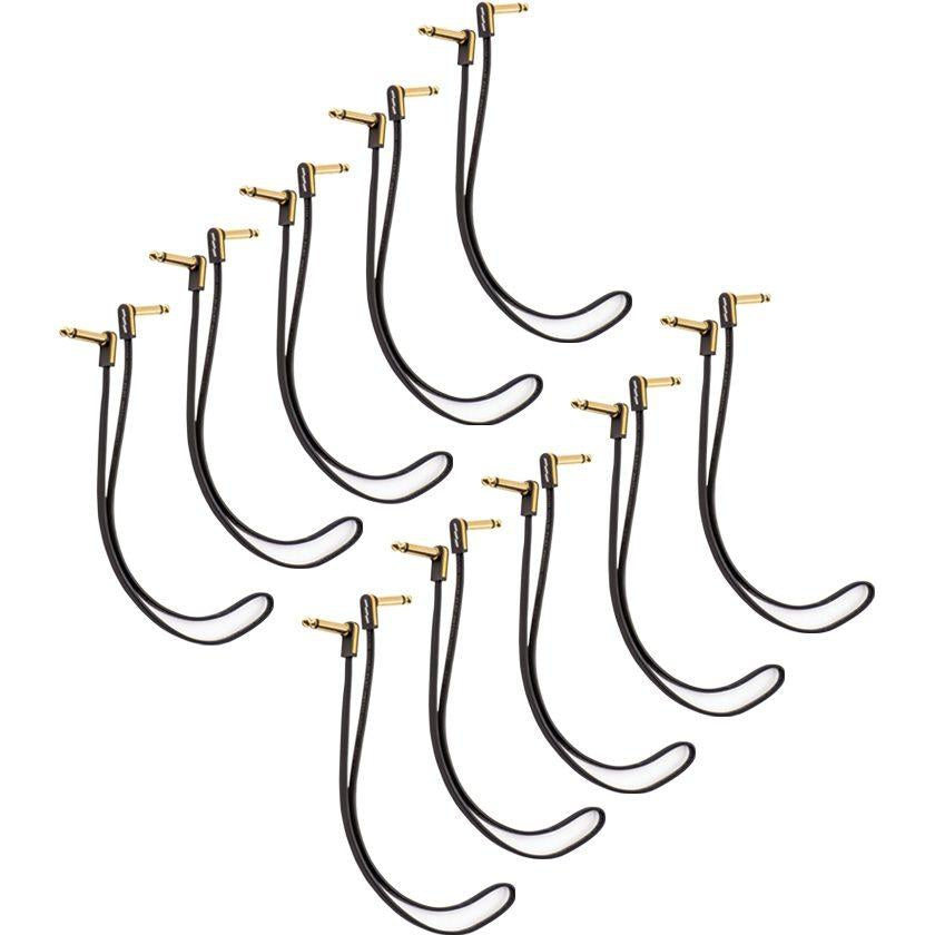 EBS Premium Gold Flat Patch Cable, 10-Pack, 58cm