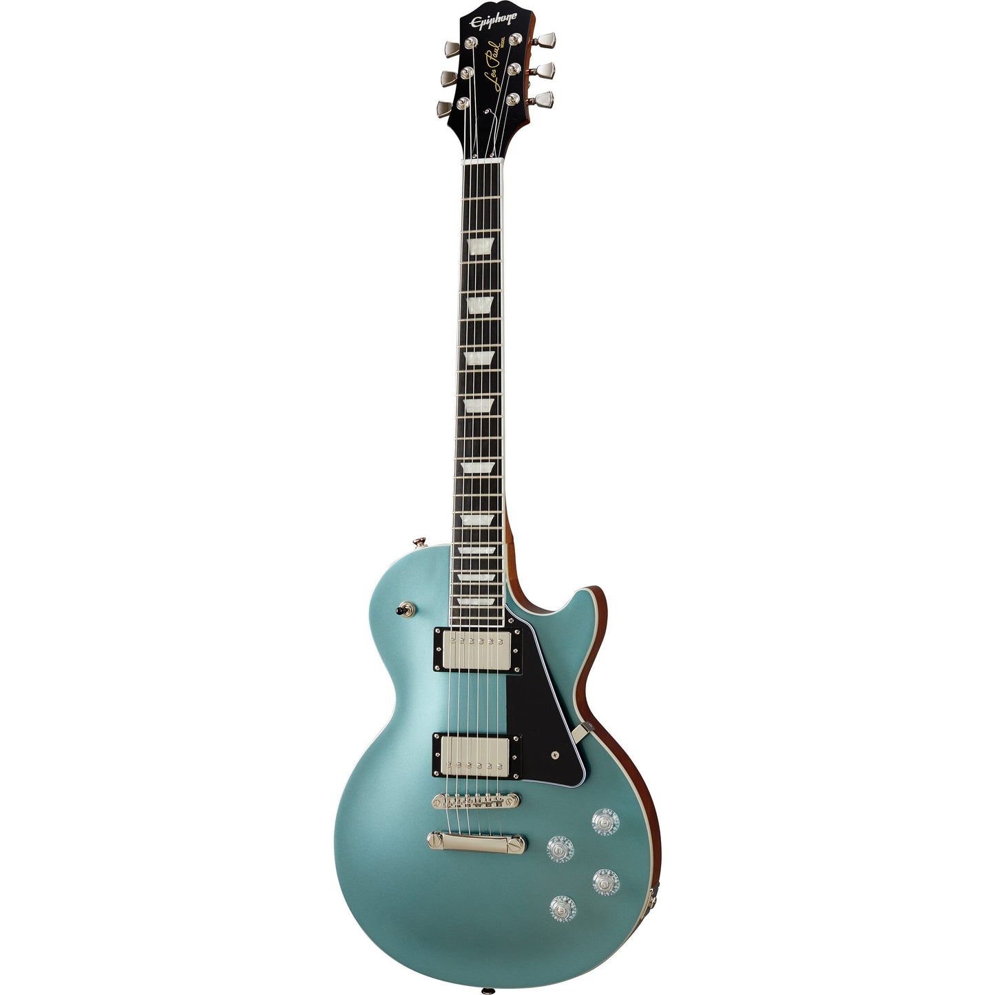 Epiphone Les Paul Modern Electric Guitar, Faded Pelham Blue Full Guitar