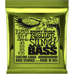 Ernie Ball Regular Slinky Nickel Wound Short Scale Electric Bass Strings 45-105 Gauge