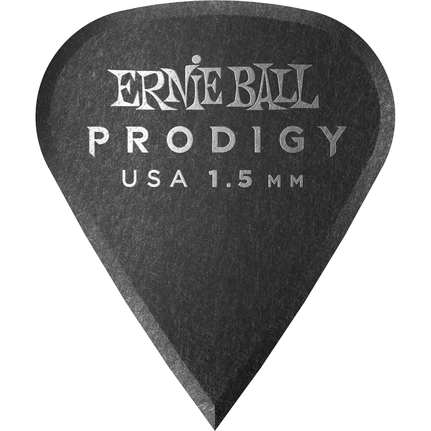 Ernie Ball Prodigy Sharp Guitar Picks (6-Pack), Black, 1.5mm