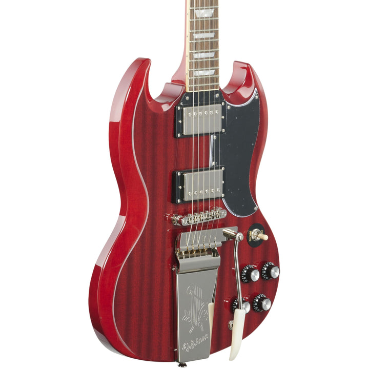 Epiphone SG Standard 61 Maestro Vibrola Electric Guitar, Vintage Cherry