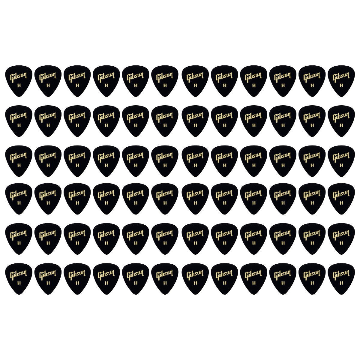 Gibson Heavy Guitar Picks, 72 Pack
