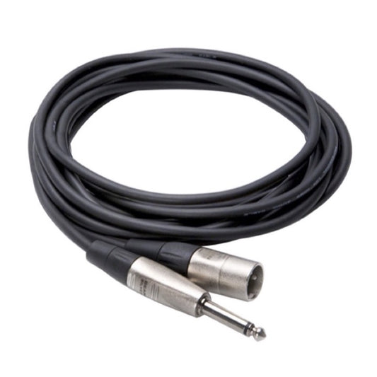 Hosa Pro Unbalanced Interconnect Cable, REAN 1/4 Inch TS to XLR3-M, HPX-010, 10 Foot
