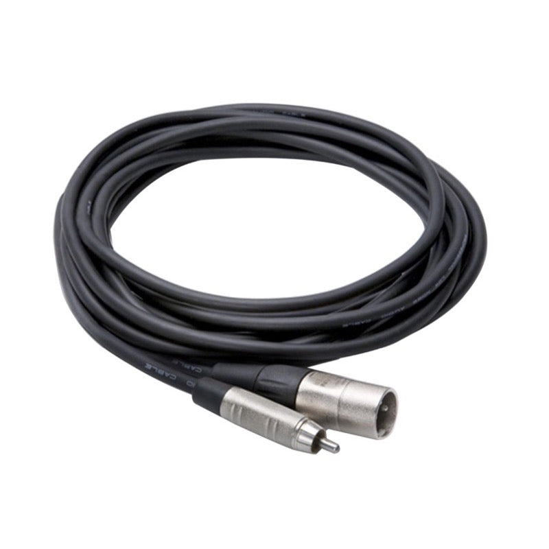 Hosa Pro Unbalanced Interconnect Cable (REAN RCA to XLR3-M), HRX-020, 20'