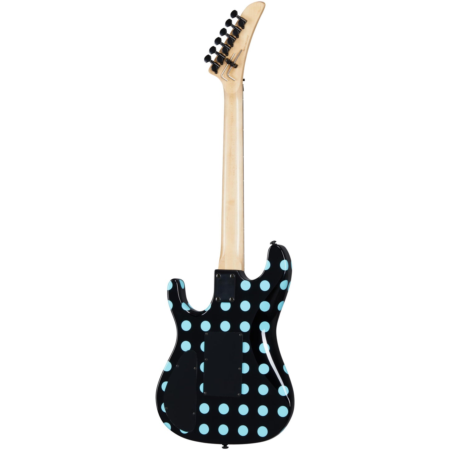 Kramer Nightswan Electric Guitar, Black with Blue Polka Dots