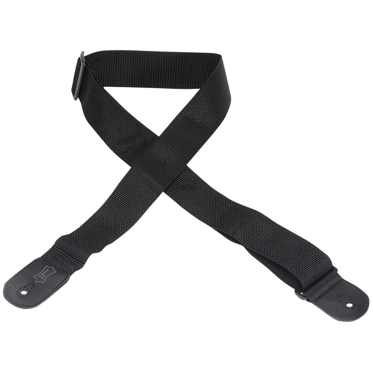Levy's M8POLY 2 Inch Poly Guitar Strap, Black