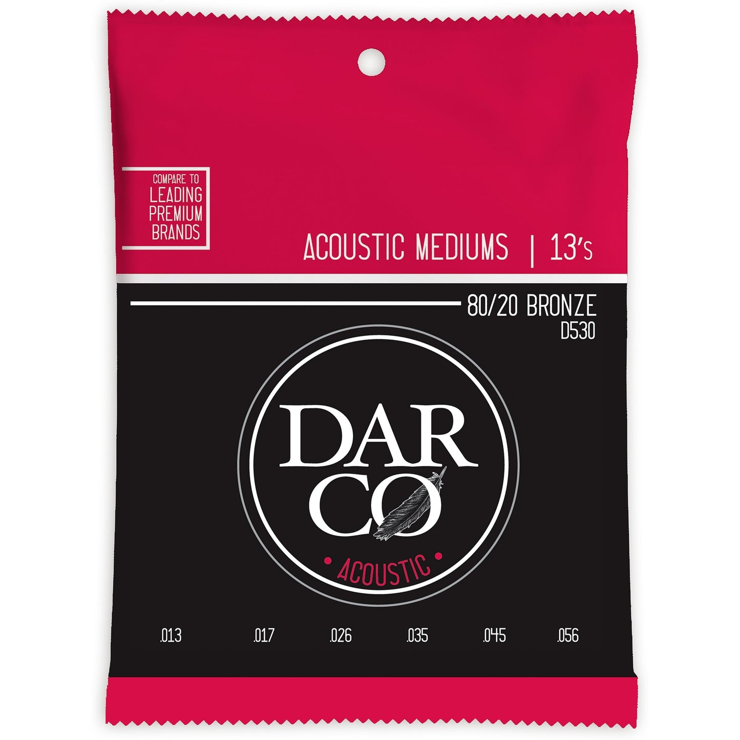 Darco D530 Medium 80/20 Bronze Acoustic Guitar Strings