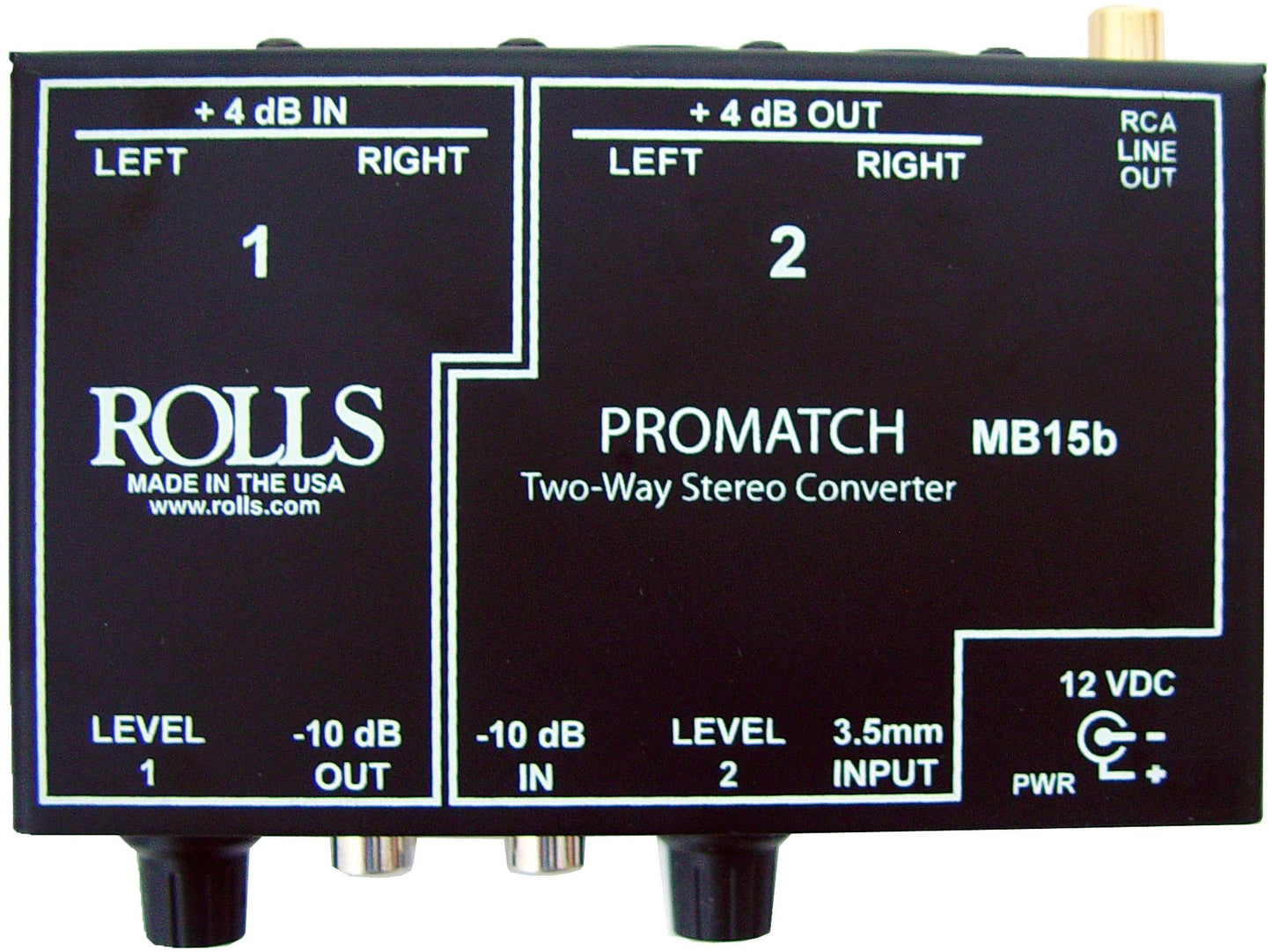 Rolls MB15b ProMatch Stereo Signal Converter Direct Box