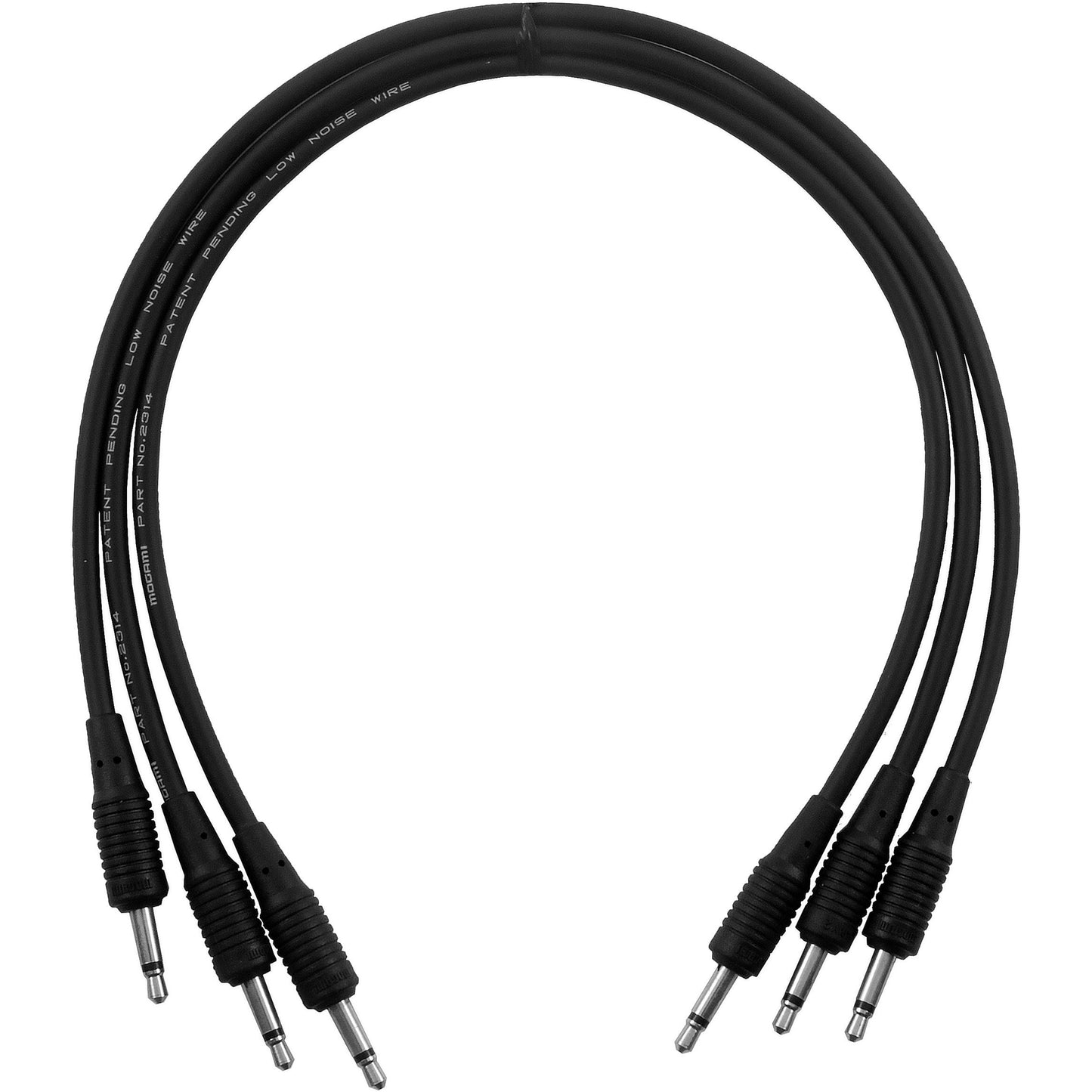 Mogami Pure Patch Modular Synth Cables (3-Pack), 2'