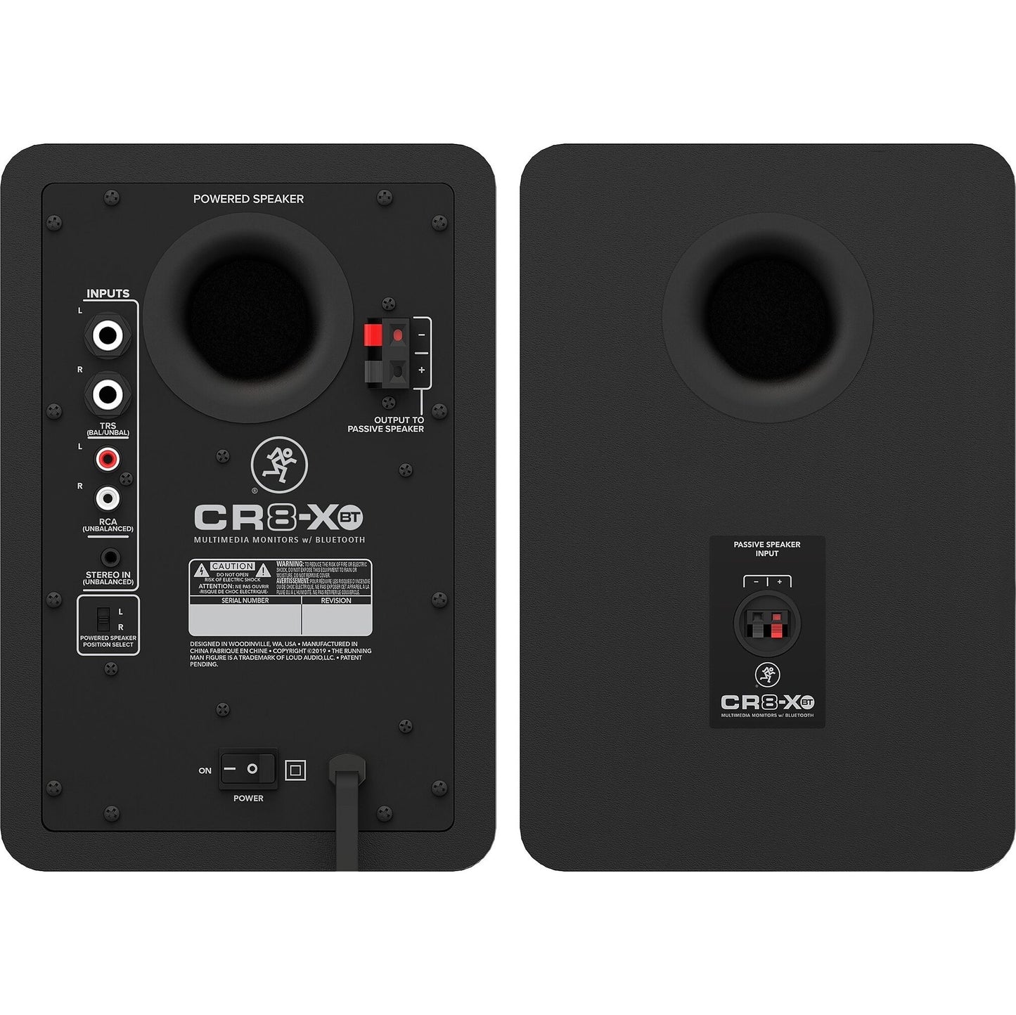 Mackie CR8-XBT Powered Bluetooth Studio Monitors, Pair