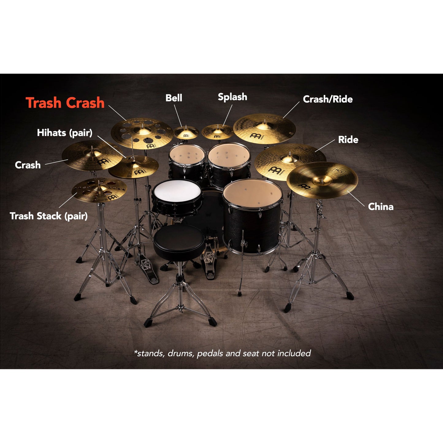 Meinl HCS Trash Crash Cymbal, 16 Inch