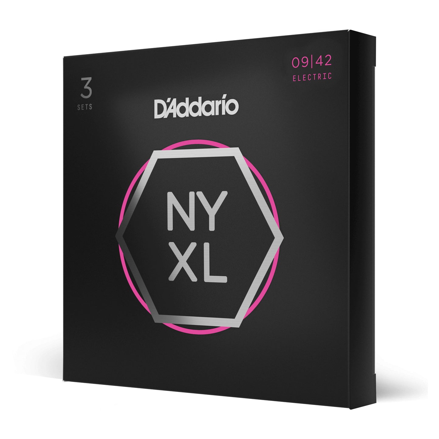 D'Addario NYXL09423P Super Light 3-Pack of Nickel Wound Electric Guitar Strings
