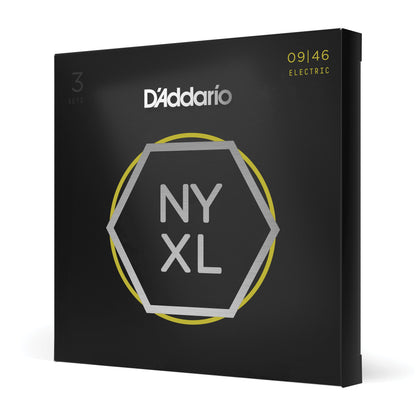 D'Addario NYXL09463P Super Light Regular 3-Pack of Nickel Wound Electric Guitar Strings