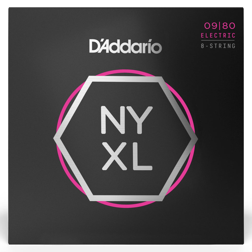 D'Addario NYXL0980 Nickel Wound 8-String Super Lite Electric Guitar Strings