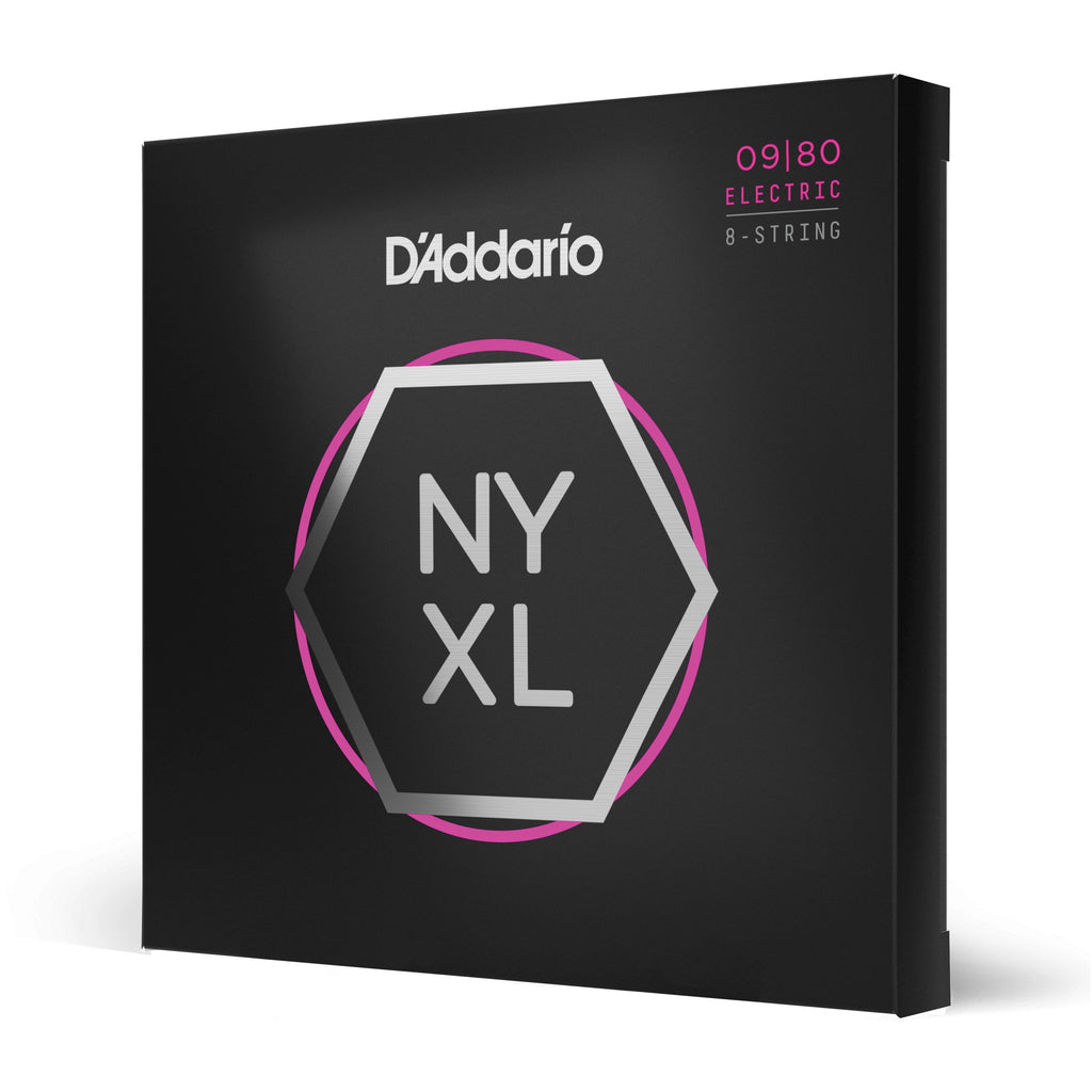 D'Addario NYXL0980 Nickel Wound 8-String Super Lite Electric Guitar Strings