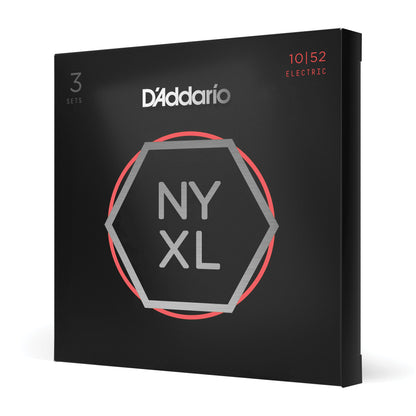 D'Addario NYXL10523P Light Heavy 3-Pack of Nickel Wound Electric Guitar Strings