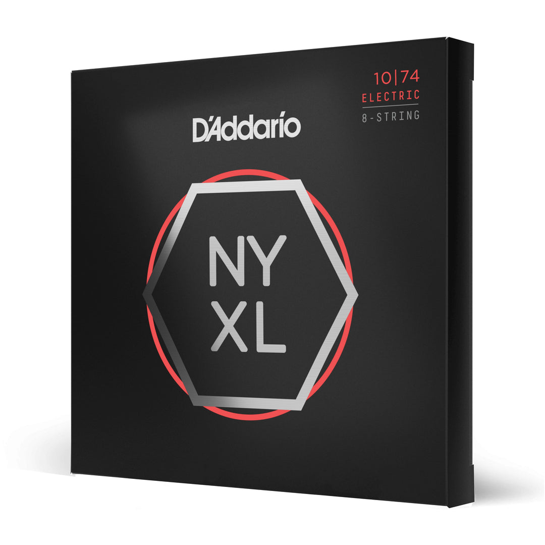 D'Addario NYXL1074 Nickel Wound 8-String Light Top/Heavy Bottom Electric Guitar Strings