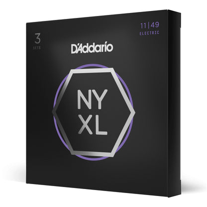 D'Addario NYXL11493P Medium 3-Pack of Nickel Wound Electric Guitar Strings