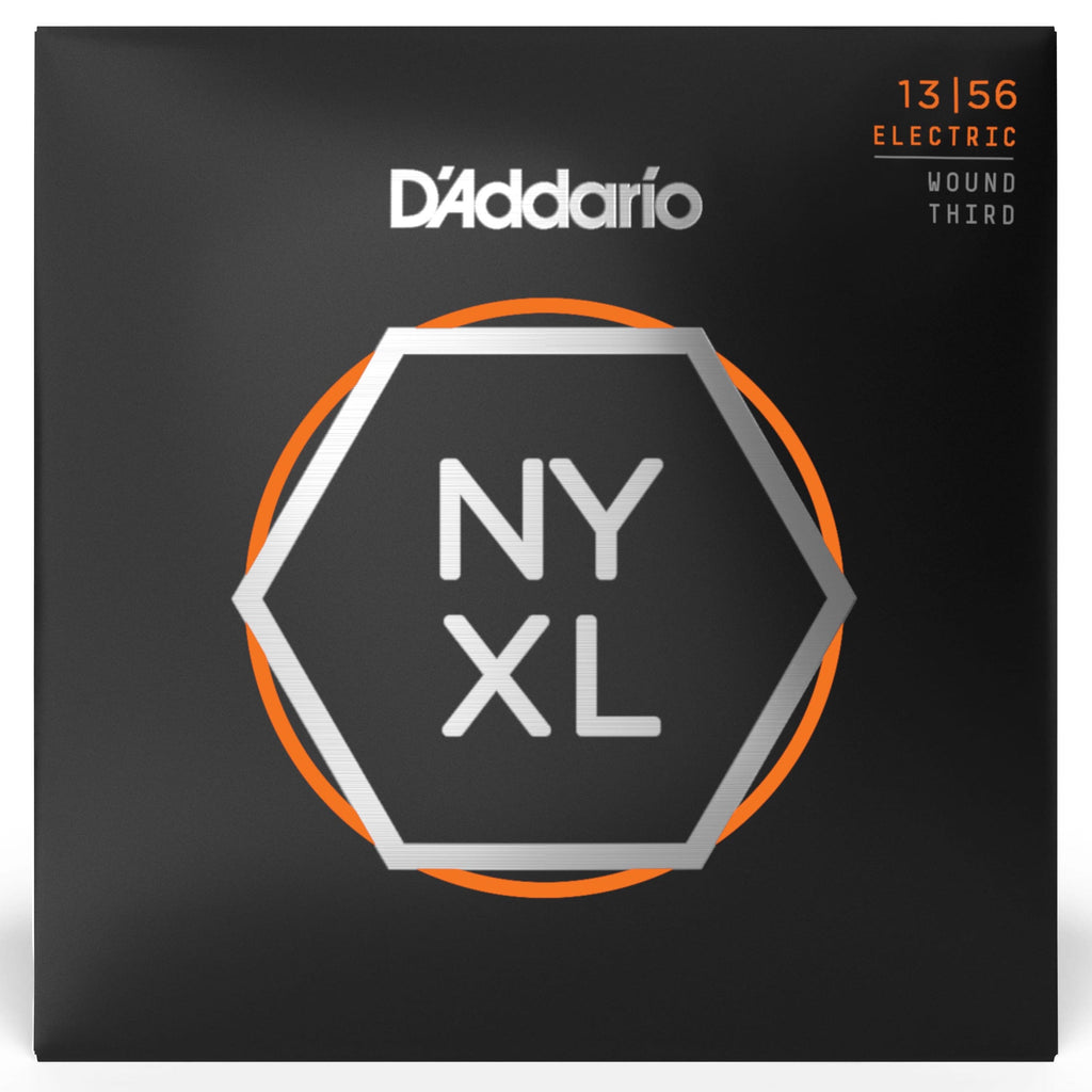 D'Addario NYXL1356W Medium Wound Third Nickel Wound Electric Guitar Strings