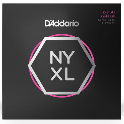 D'Addario NYXL32130 Long Scale Nickel Wound 6-String Electric Bass Strings