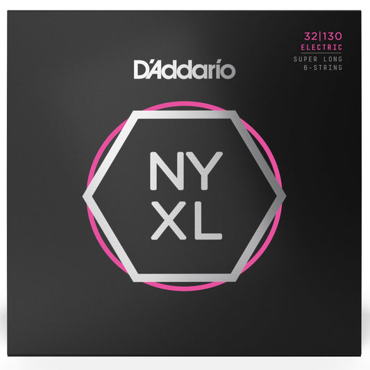 D'Addario NYXL32130 Long Scale Nickel Wound 6-String Electric Bass Strings