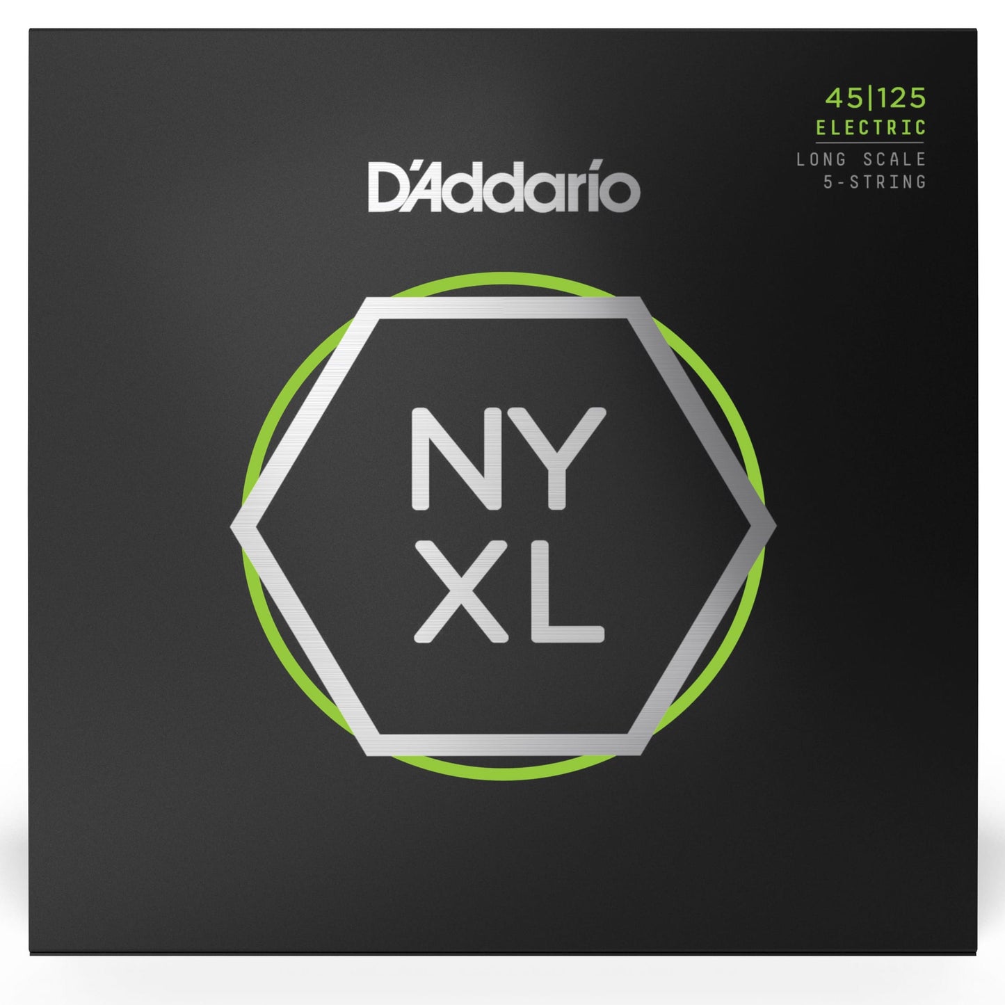 D'Addario NYXL45125 Long Scale Nickel Wound 5-String Electric Bass Strings