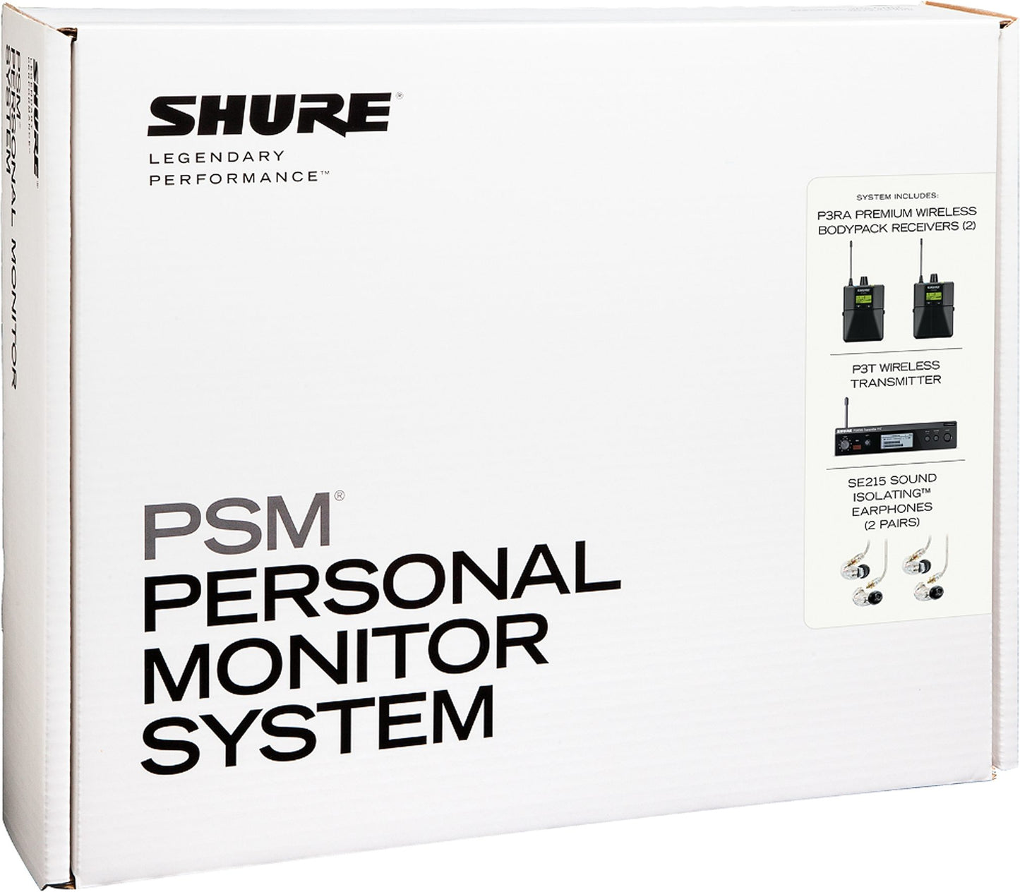 Shure PSM 300 Twin Pack PRO Wireless In-Ear Monitor IEM System with SE215 Earphones, Band G20