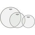 Remo Clear Emperor Tom Drumhead Pack, Pack 3, 10, 12, and 16 Inch