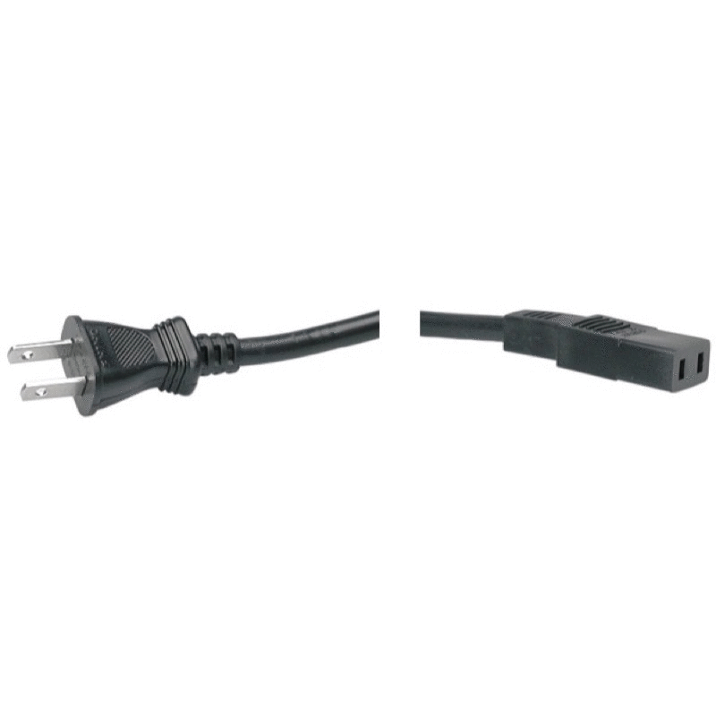 Hosa 2-Wire Un-Grounded Power Cable - 8 feet (Model PWC178)