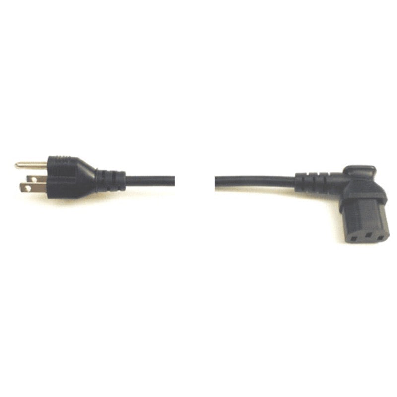 Hosa 3-Prong Right Angle Power Cable, PWC-141R, 1 Foot