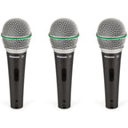 Samson Q6 Handheld Dynamic Microphone, 3-Pack