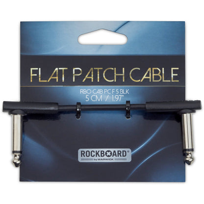 RockBoard Flat Patch Cable, Black, 1.97 Inch / 5 cm
