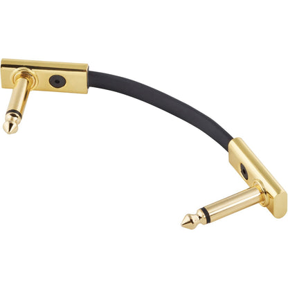 RockBoard Gold Series Flat Patch Cable, Black, 1.97 Inch / 5 cm