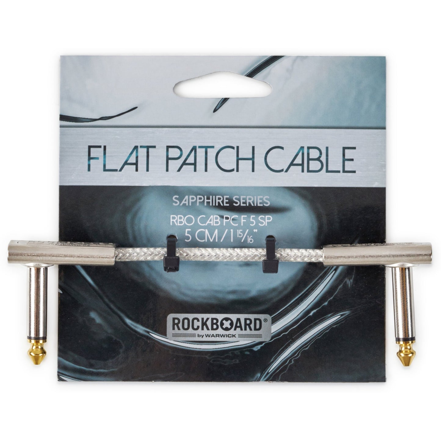 RockBoard Sapphire Series Flat Patch Cable, Black, 1.97 Inch / 5 cm