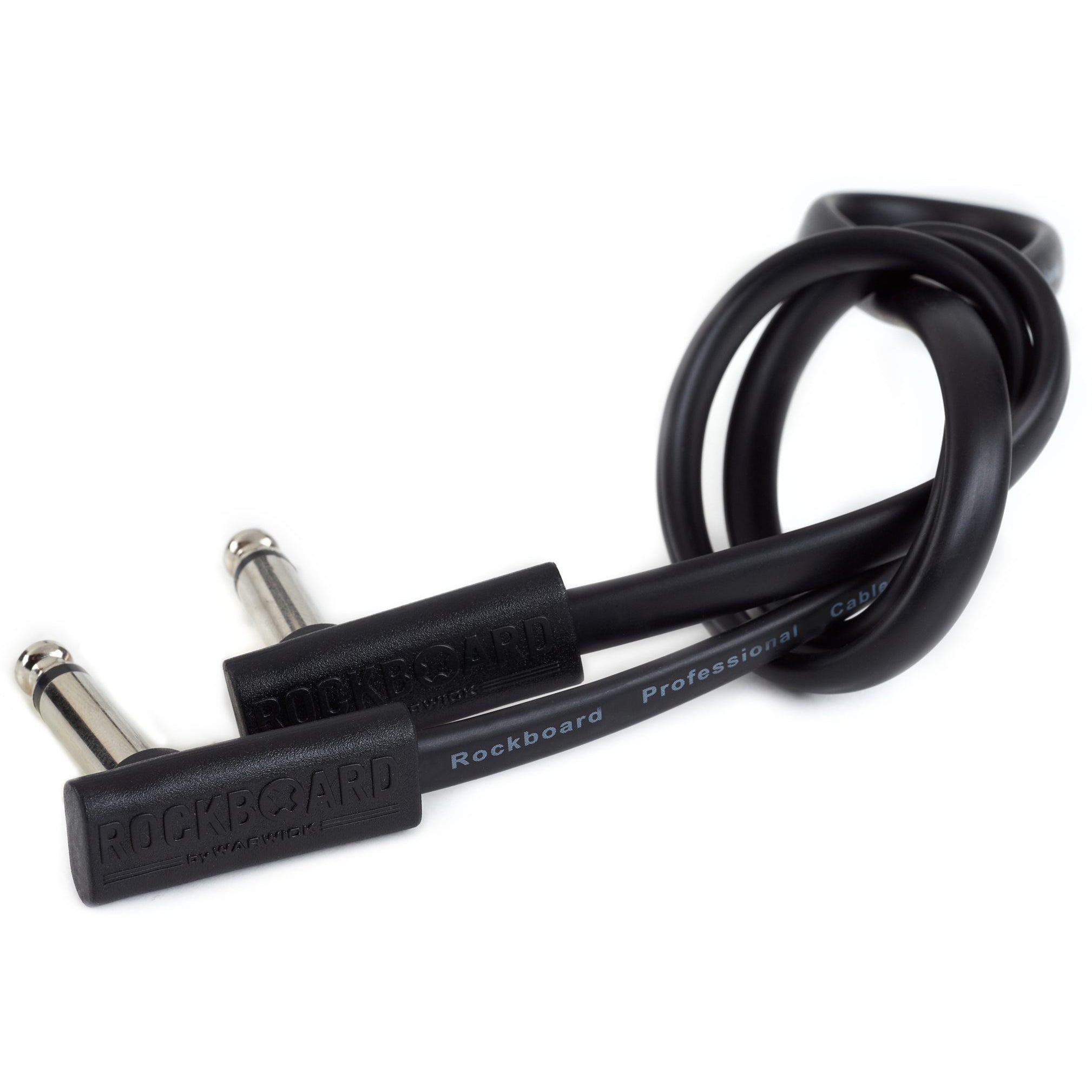 RockBoard Flat Patch Cable, Black, 3.94 Inch / 10 cm