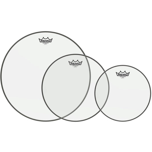 Remo Clear Ambassador Tom Drumhead Pack, Pack 3, 10, 12, and 16 Inch