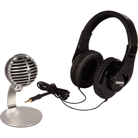 Shure Mobile Recording Kit with MOTIV MV5 Mic/SRH240A Headphones