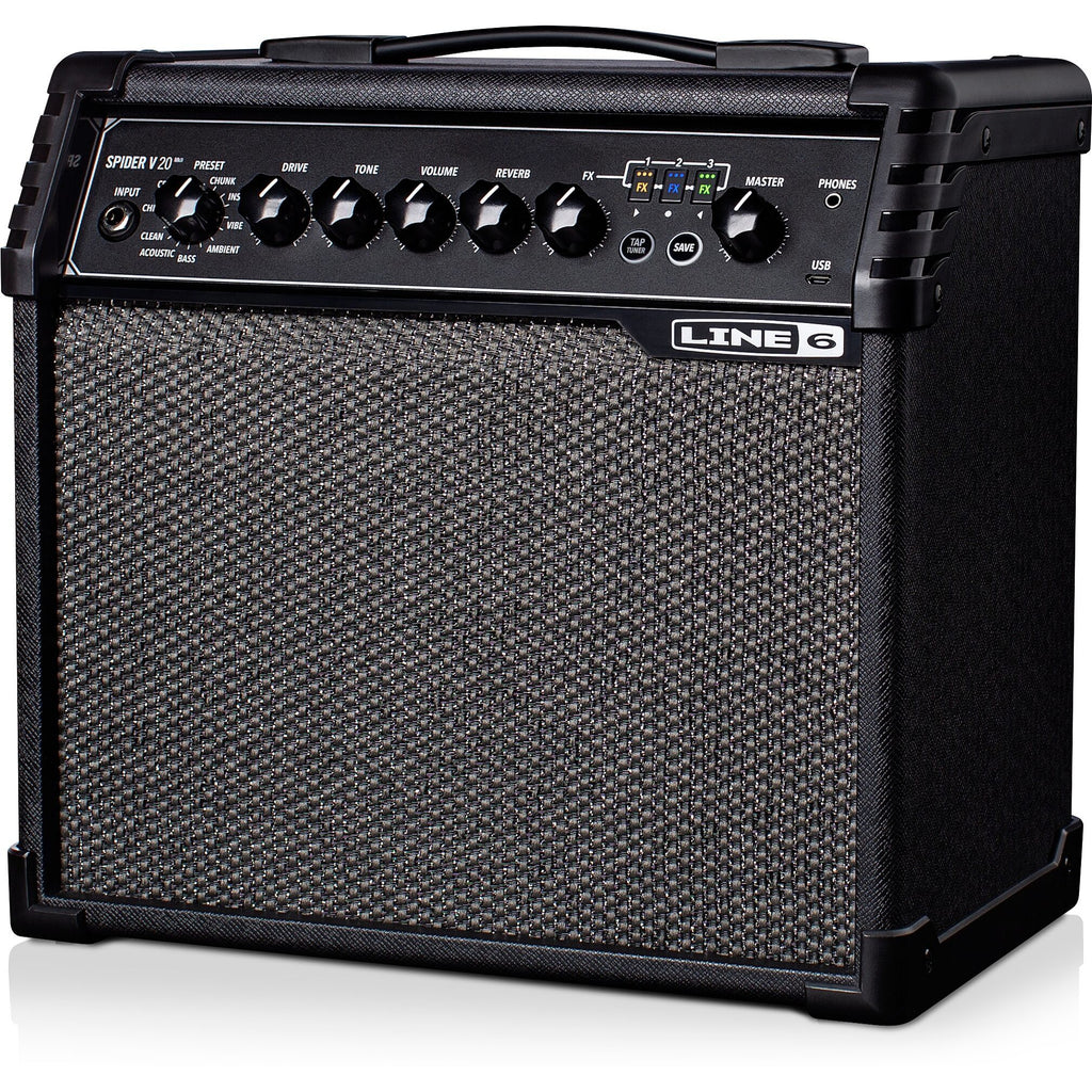 Line 6 Spider V 20 MkII Guitar Combo Amplifier (20 Watts, 1x8 Inch)