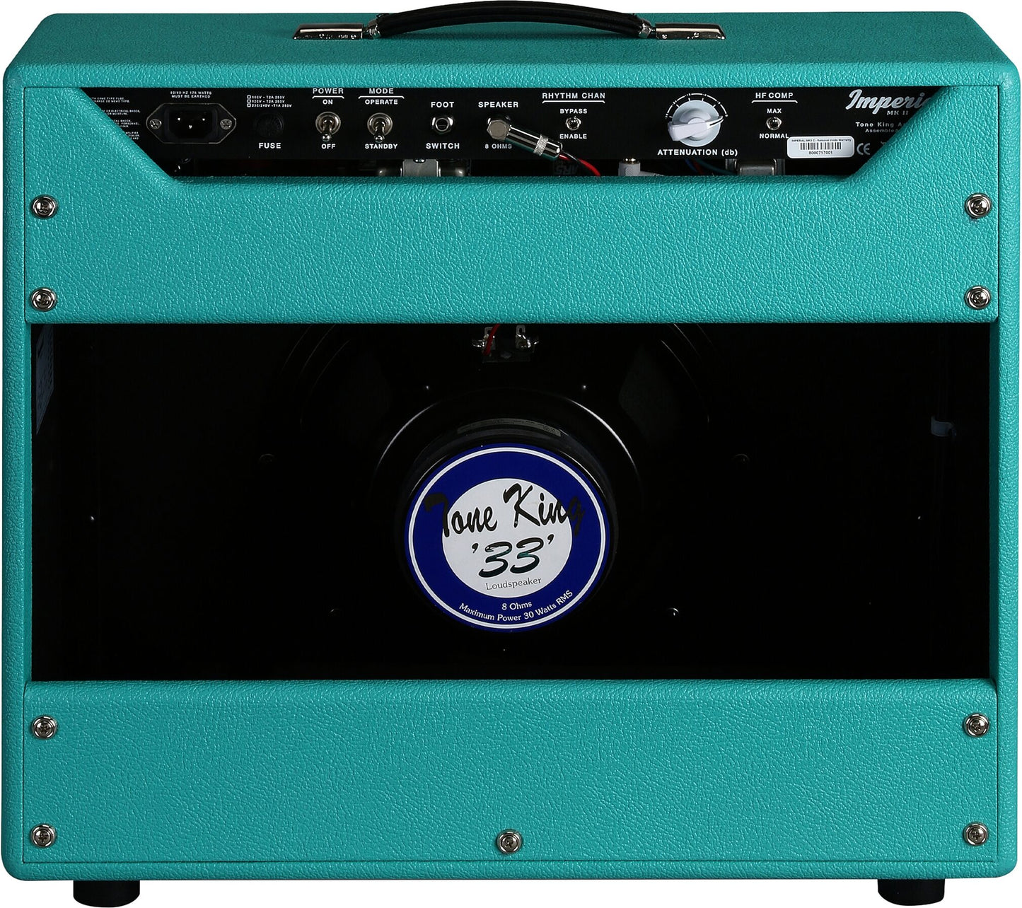 Tone King Imperial MkII (20 watts, 1x12 Inch), Turquoise