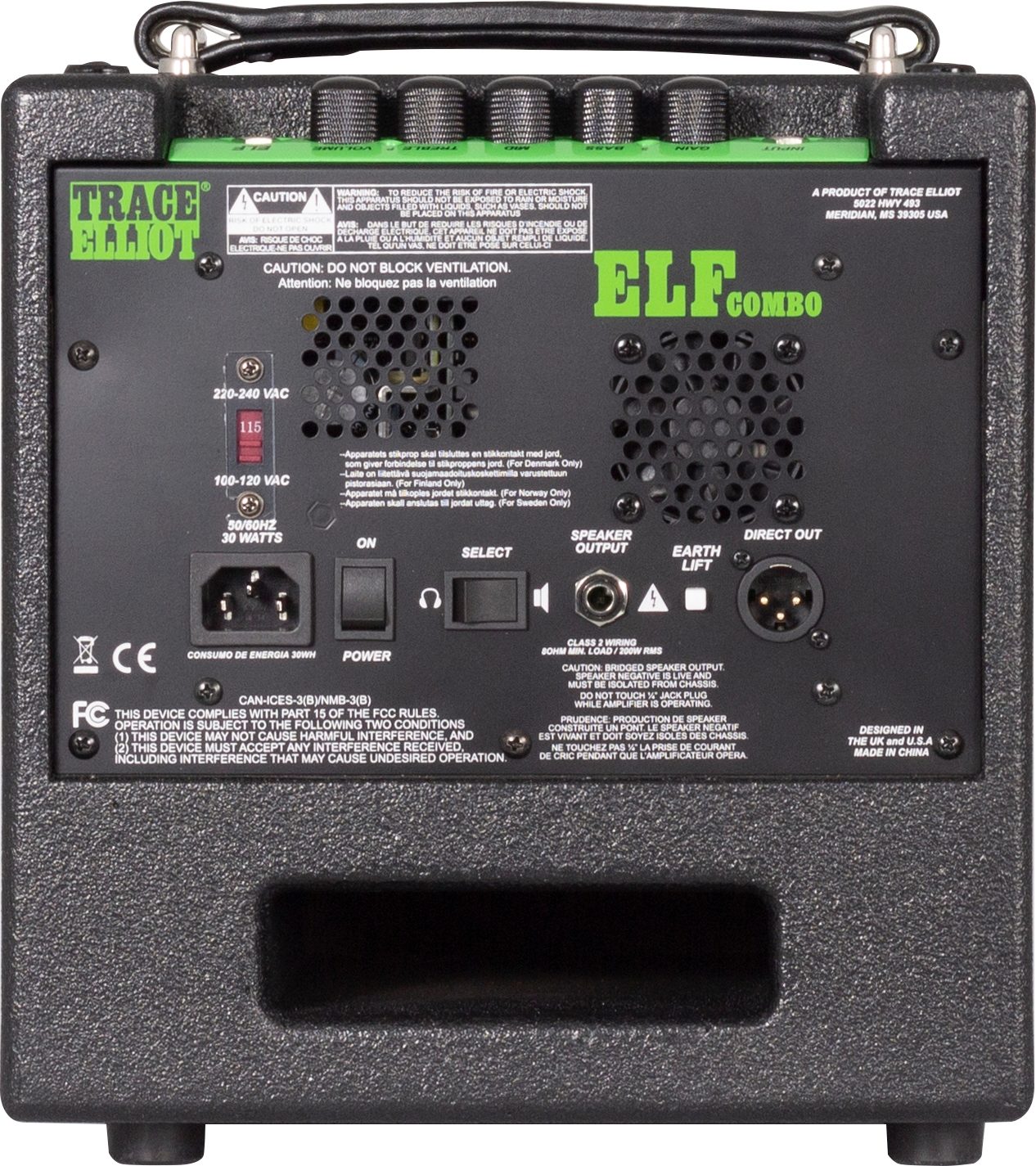 Trace Elliot Elf Bass Combo Amplifier (200 Watts, 1x10 Inch)