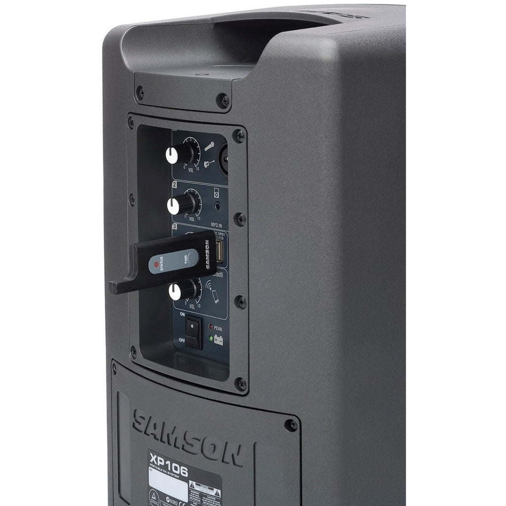 Samson Expedition XP106w Battery-Powered Portable Bluetooth PA System with Wireless Handheld Mic