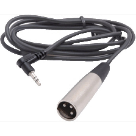 Hosa Right-Angle TRS 1/8 Inch to Male XLR Cable, XVM-115M, 15 Foot