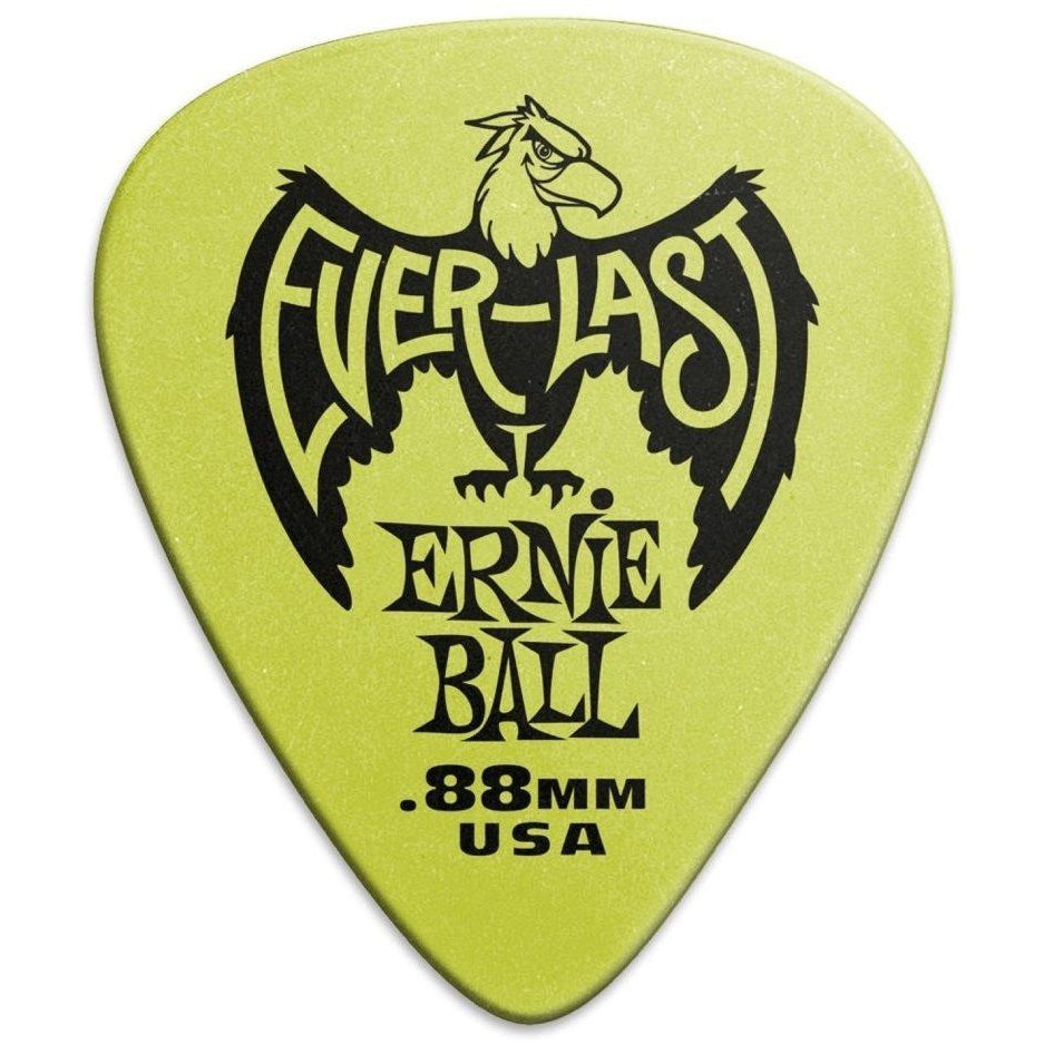 Ernie Ball Everlast Guitar Picks (12-Pack), Green