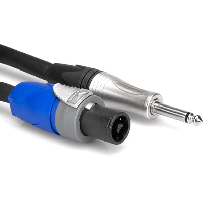 Hosa SKTQ 400 Series 14-Gauge Speakon to 1/4 Inch TS Cable, SKT410Q, 10 Foot