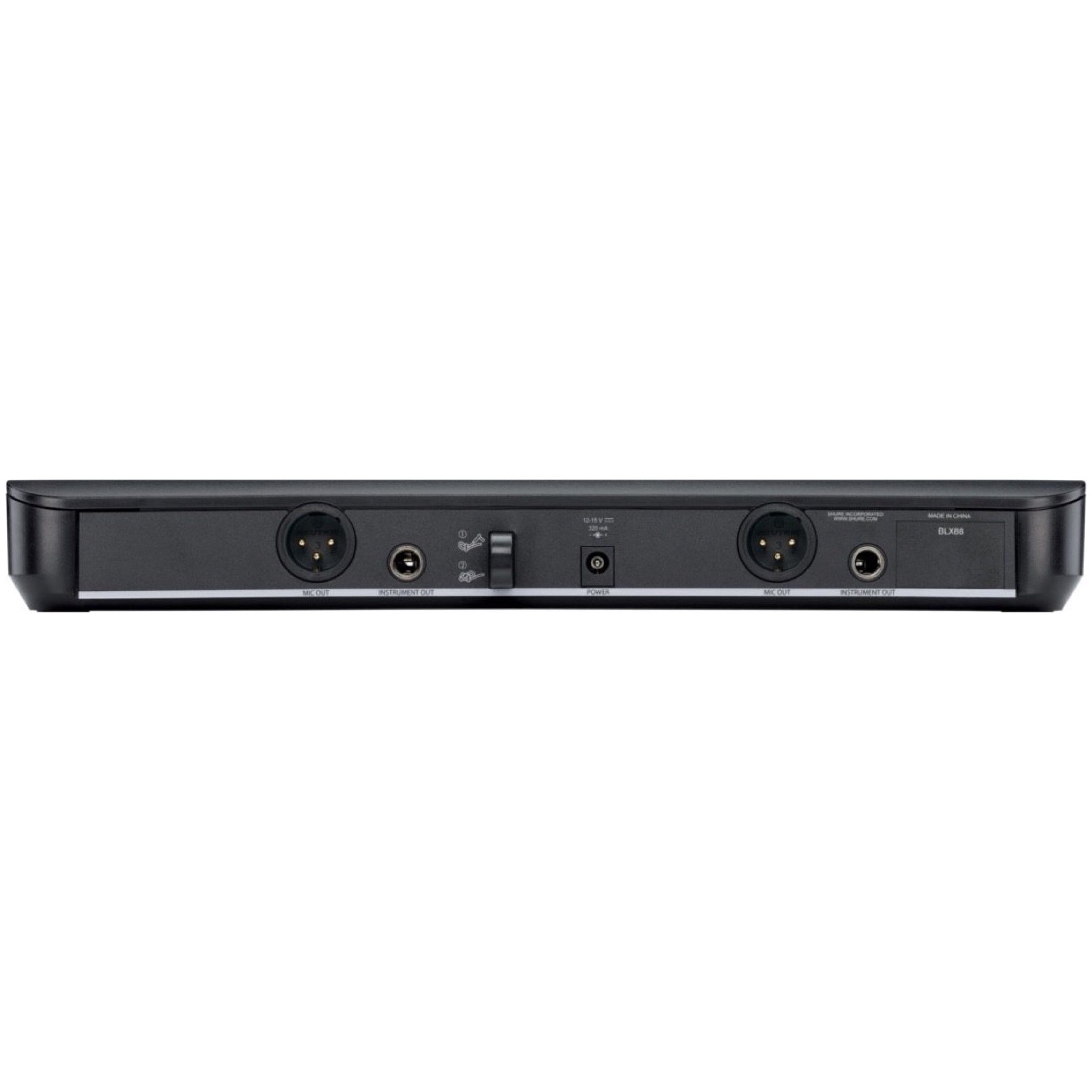 Shure BLX288/SM58 Dual Channel SM58 Wireless Handheld Microphone System, Band H9 (512-542 MHz)
