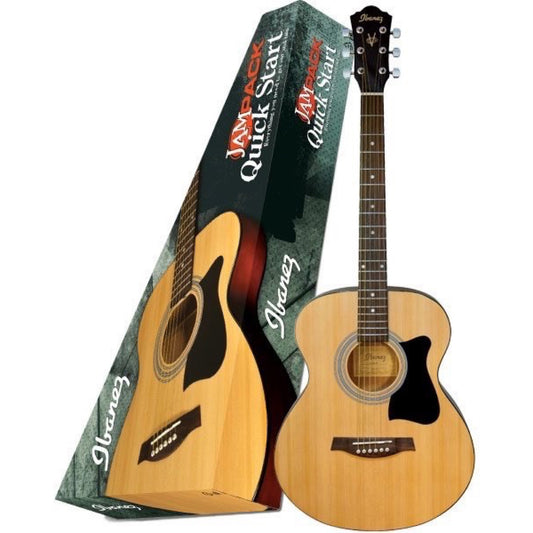 Ibanez IJVC50 Jam Pack Grand Concert Acoustic Guitar Package, Natural