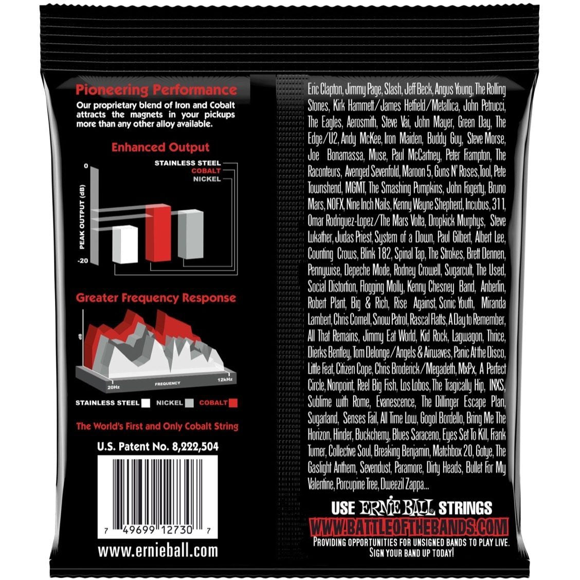 Ernie Ball Cobalt 7-String Skinny Top Heavy Bottom Electric Guitar Strings